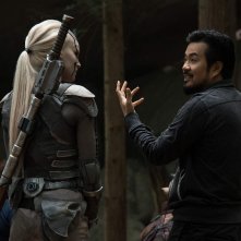 Star Trek Beyond: Sofia Boutella e il regista Justin Lin sul set