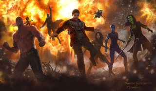 Guardiani della Galassia 2: un concept art riunisce tutti i personaggi