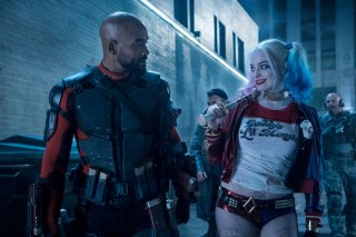 Suicide Squad: Margot Robbie e Will Smith in una scena del film
