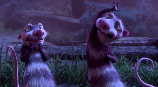 L'era glaciale 5: i due simpatici opossum Crash e Eddie
