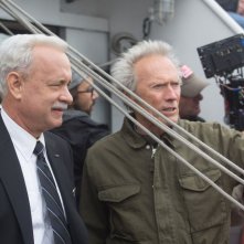 Sully: Tom Hanks e Clint Eastwood sul set