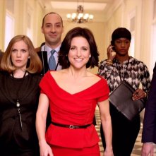 Veep: un'immagine del cast durante un momento della quinta stagione