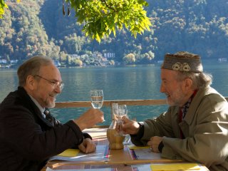 Il fiume ha sempre ragione: un'immagine che ritrae Josef Weiss e Alberto Casiraghy