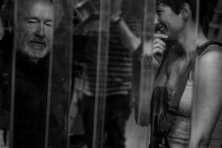 Alien: Covenant - Ridley Scott e Katherine Waterston sul set