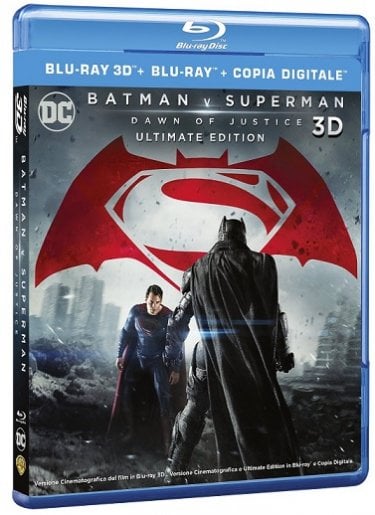 La cover di Batmanv v Superman 3D e 2D