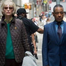 Okja: Tilda Swinton e Giancarlo Esposito sul set a new York
