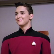 Wil Wheaton in una scena della serie tv di Star Trek