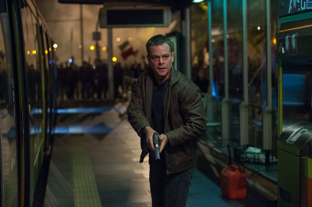 Matt Damon in una scena di Jason Bourne