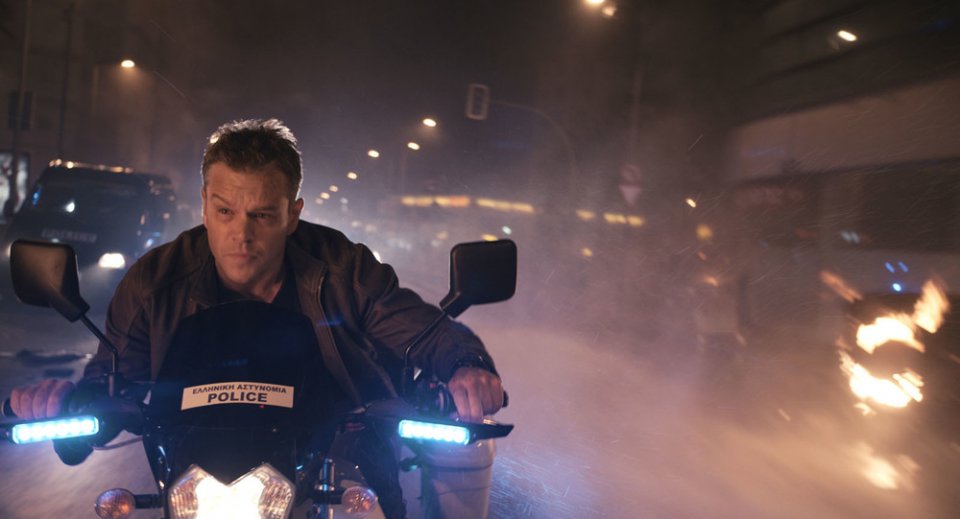 Jason Bourne: Matt Damon in una scena del film