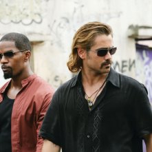 Jamie Foxx e Colin Farrell in una scena del film Miami Vice