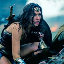 Wonder Woman: Gal Gadot durante un combatitmento