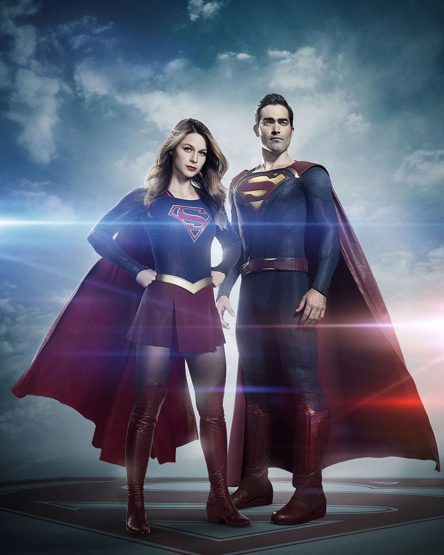 Supergirl: Melissa Benoist e Tyler Hoechlin in una foto promozionale