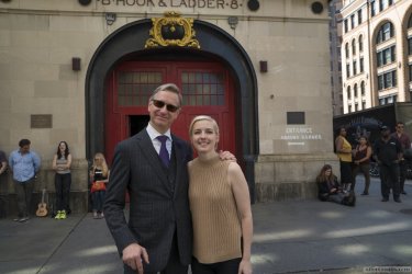 Ghostbusters: il regista Paul Feig sul set con la co-sceneggiatrice Katie Dippold