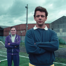 Il maledetto United: Michael Sheen in un momento del film