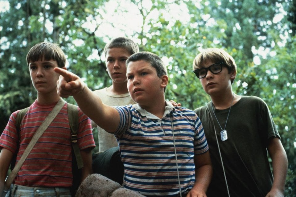 Stand By Me: i quattro giovani protagonisti Will Wheaton, River Phoenix,  Jerry O'Connell e Corey Feldman