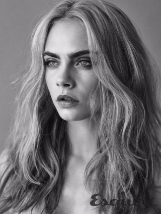 La modella e attrice Cara Delevingne su Esquire