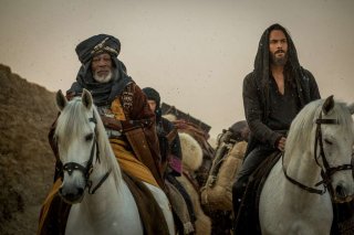 Ben-Hur: Morgan Freeman e Jack Huston in un momento del film