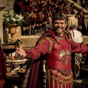 Ben-Hur: Pilou Asbaek in una scena del film