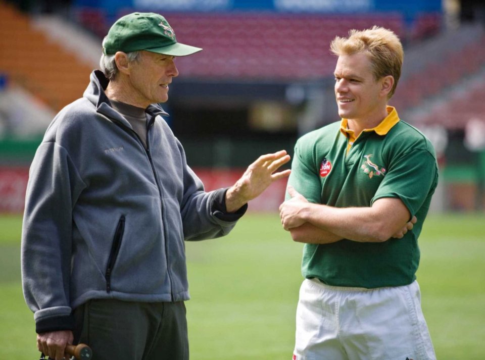 Invictus: Matt Damon e Clint Eastwood sul set del film
