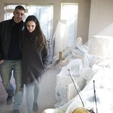 La ragazza del mondo: Sara Serraiocco e Michele Riondino in una scena del film