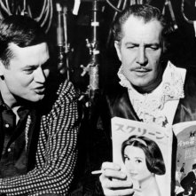 Roger Corman e Vincnet Price sul set