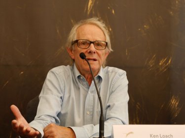 Ken Loach em conferência em Locarno 2016