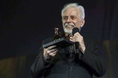 Alejandro Jodorowsky ritira il Pardo d'onore a Locarno 2016