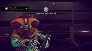 No Man's Sky: tentativi di comunicazione in un'immagine del gioco