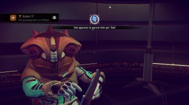 No Man's Sky: tentativi di comunicazione in un'immagine del gioco