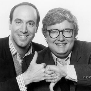 I critici USA Roger Ebert e Gene Siskel ritratti in una foto
