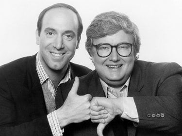 I critici USA Roger Ebert e Gene Siskel ritratti in una foto