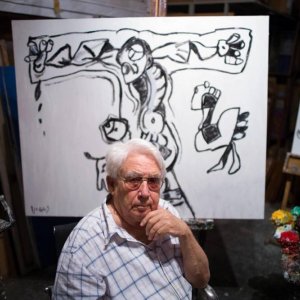 El vendedor de orquedas: Oswaldo Vigas in un'immagine del documentario