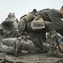 Hacksaw Ridge: Andrew Garfield in un momento del film