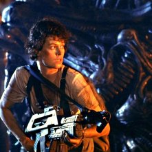 Aliens - Scontro finale: Sigourney Weaver in un momento del film