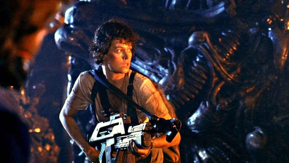 Aliens - Scontro finale: Sigourney Weaver in un momento del film