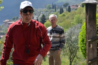 Bozzetto non troppo: Bruno Bozzetto e il regista Marco Bonfanti sul set del documentario