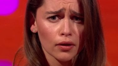 Un buffo primo piano di Emilia Clarke