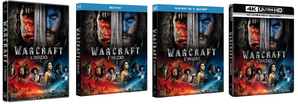 Le cover homevideo di Warcraft