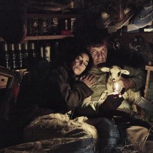 Sulla Via Lattea: Monica Bellucci ed Emir Kusturica in un momento del film