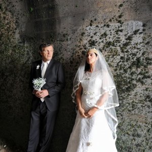 Sulla Via Lattea: Monica Bellucci ed Emir Kusturica in una scena del film