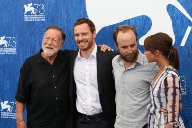 Venezia 2016: Alicia Vikander, Michel Fassbender, Jack Thompson e Derek Cianfrance al photocall di The Light Between Oceans