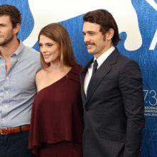 Venezia 2016: uno scatto di James Franco, Ashley Greene e Austin Stowell al photocall di In Dubious Battle