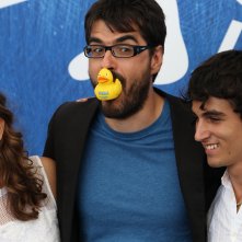 Venezia 2016: Roan Johnson, Blu Yoshimi, Luigi Fedele al photocall di Piuma
