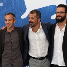 Venezia 2016: Francesco Munzi, Giuseppe Trepiccione al photocall di Assalto al cielo