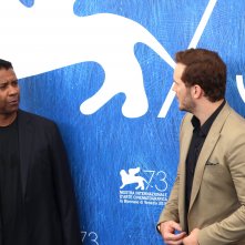 Venezia 2016: Denzel Washington e Chris Pratt al photocall de I magnifici 7