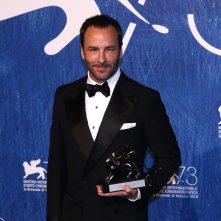 Venezia 2016: uno scatto di Tom Ford al photocall dei premiati