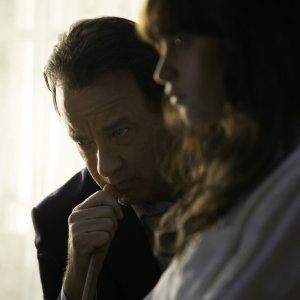 Inferno: Tom Hanks e Felicity Jones in un'immagine tratta dal film