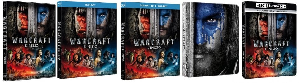 Le cover homevideo di Warcraft