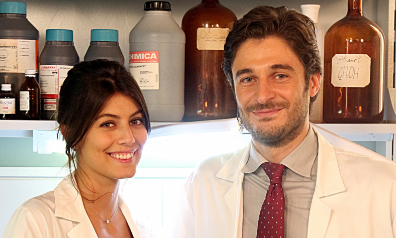 L'Allieva: Lino Guanciale e Alessandra Mastronardi in una foto della serie Rai