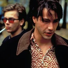 Belli e dannati: Keanu Reeves e River Phoenix in un momento del film